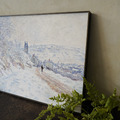 莫內 Monet |雪景 La route de Vétheuil, effet de neige_12 莫內 Monet |雪景 La route de Vétheuil, effet de neige_12