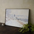 莫內 Monet |雪景 La route de Vétheuil, effet de neige_6 莫內 Monet |雪景 La route de Vétheuil, effet de neige_6