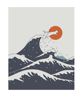 ilovedoodles|貓咪地景55C-衝浪高高貓貓 ilovedoodles|貓咪地景55C-衝浪高高貓貓