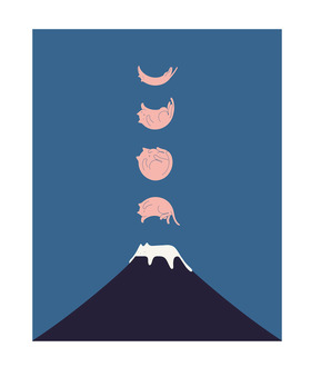 ilovedoodles|貓咪地景73-月亮變成貓 ilovedoodles|貓咪地景73-月亮變成貓