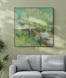 印象派|John Henry Twachtman - The White Bridge 印象派|John Henry Twachtman - The White Bridge