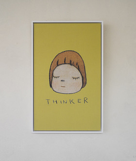 布巾裱框|奈良美智 Yoshitomo Nara|Thinker 布巾裱框|奈良美智 Yoshitomo Nara|Thinker