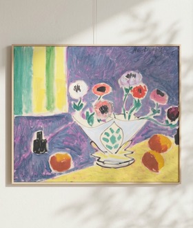 馬諦斯 Henri Matisse|Vase of Anemones 馬諦斯 Henri Matisse|Vase of Anemones
