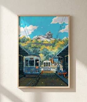Nuomi 諾米 | 熊本城-日本街景插畫 Nuomi 諾米 | 熊本城-日本街景插畫