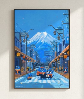 Nuomi 諾米 | 富士山-日本街景插畫 Nuomi 諾米 | 富士山-日本街景插畫