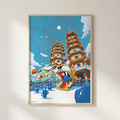 Nuomi 諾米 | 龍虎塔-台灣街景插畫_3 Nuomi 諾米 | 龍虎塔-台灣街景插畫_3