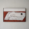 Sanyu 常玉|花毯上的側臥裸女 Sanyu 常玉|花毯上的側臥裸女