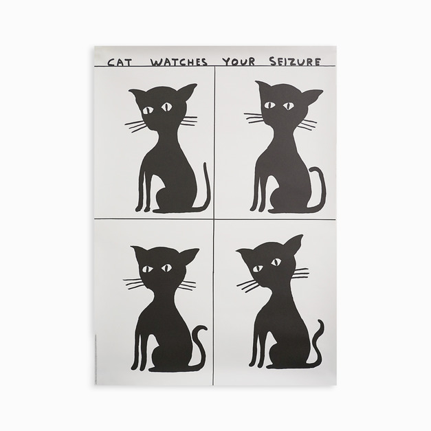 絕版|David Shrigley|Cat Watches Your Seizure 絕版|David Shrigley|Cat Watches Your Seizure