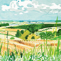 David Hockney|Looking Towards Huggate (Midsummer: East Yorkshire)_2 David Hockney|Looking Towards Huggate (Midsummer: East Yorkshire)_2