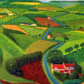 David Hockney|The Road Across the Wolds_1 David Hockney|The Road Across the Wolds_1