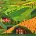 David Hockney|The Road Across the Wolds_2 David Hockney|The Road Across the Wolds_2