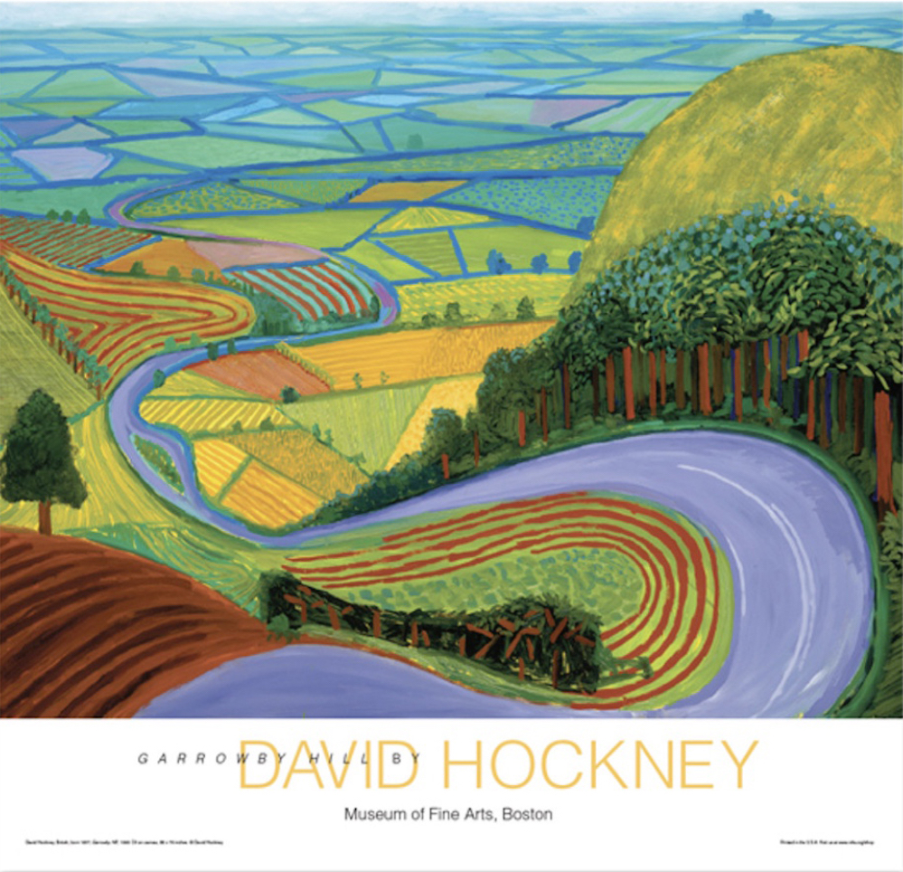 David Hockney|Garrowby Hill 加洛比山