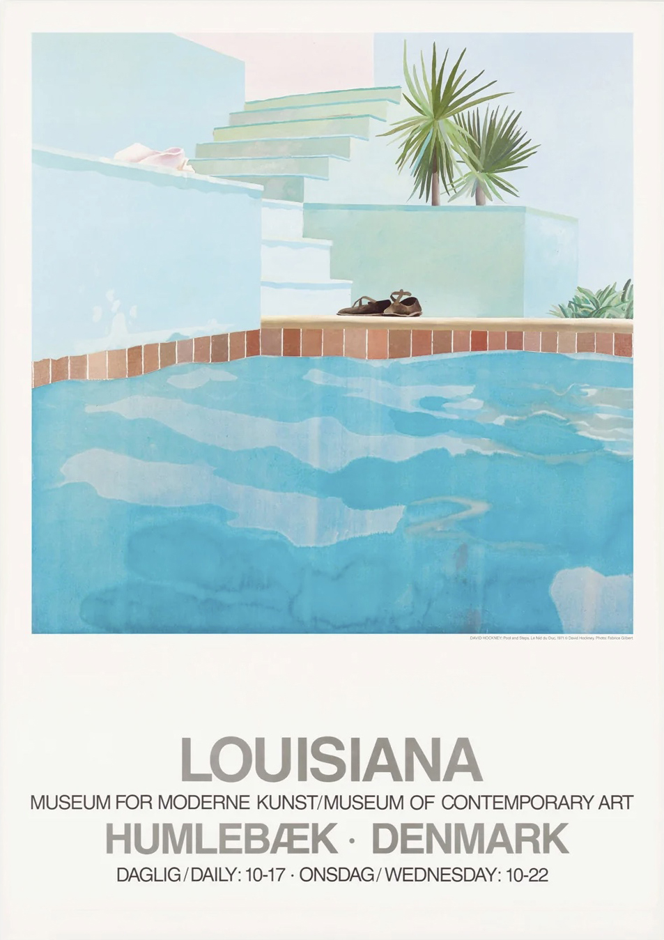 David Hockney|POOL AND STEPS (1971)