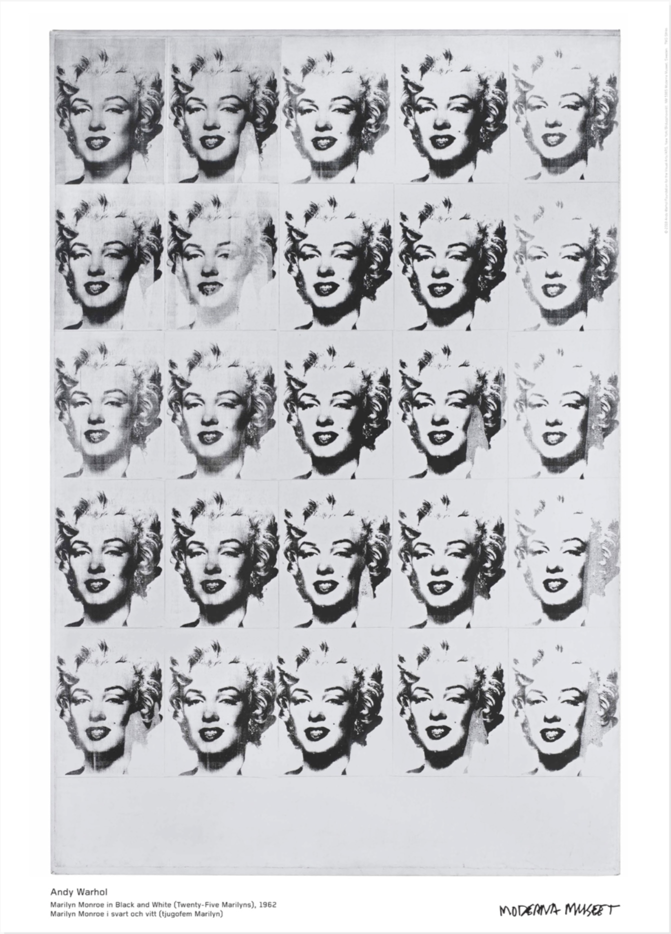 Andy Warhol|Marilyn in Black and White 黑白的瑪麗蓮夢露