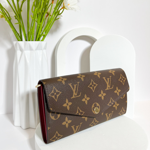 LOUIS VUITTON LV SARAH 紫紅 長夾 LOUIS VUITTON LV SARAH 紫紅 長夾