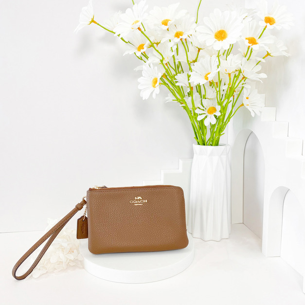 COACH 雙層手掛包 焦糖 COACH 雙層手掛包 焦糖