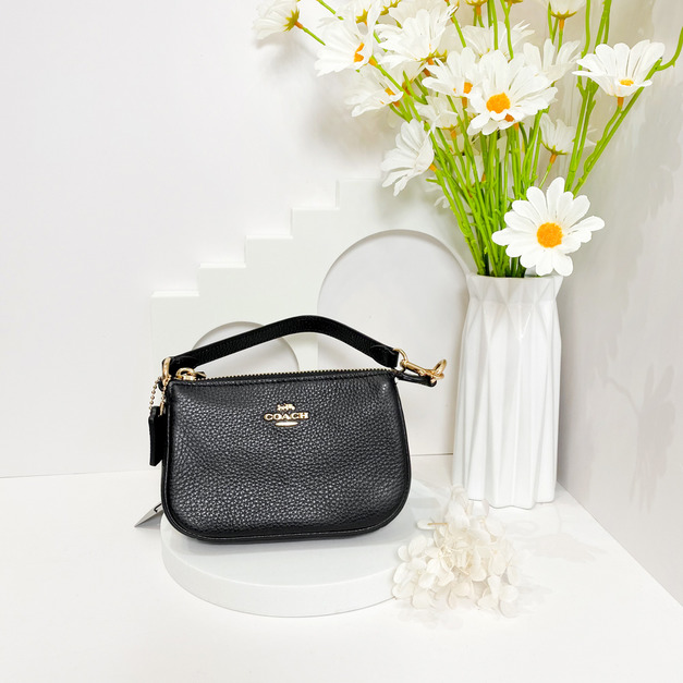 COACH 新款荔枝紋牛皮手掛包 COACH 新款荔枝紋牛皮手掛包