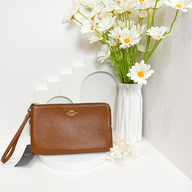 COACH 雙層大手拿包 咖 COACH 雙層大手拿包 咖