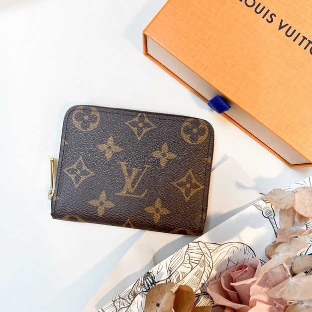 LOUIS VUITTON LV 拉鏈零錢包 LOUIS VUITTON LV 拉鏈零錢包