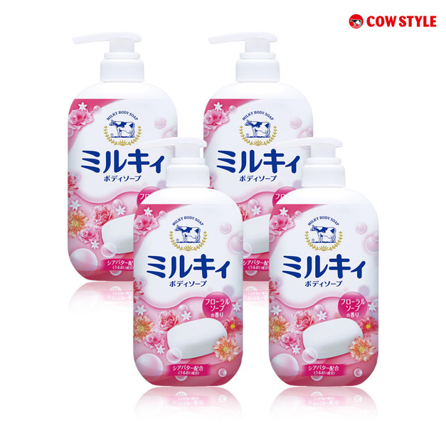 【牛乳石鹼】牛乳精華沐浴乳 550ML 增量瓶(玫瑰花香) 【牛乳石鹼】牛乳精華沐浴乳 550ML 增量瓶(玫瑰花香)