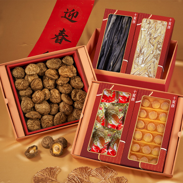 (預購)金秋御饌干貝香菇珍膳三層禮盒 (預購)金秋御饌干貝香菇珍膳三層禮盒