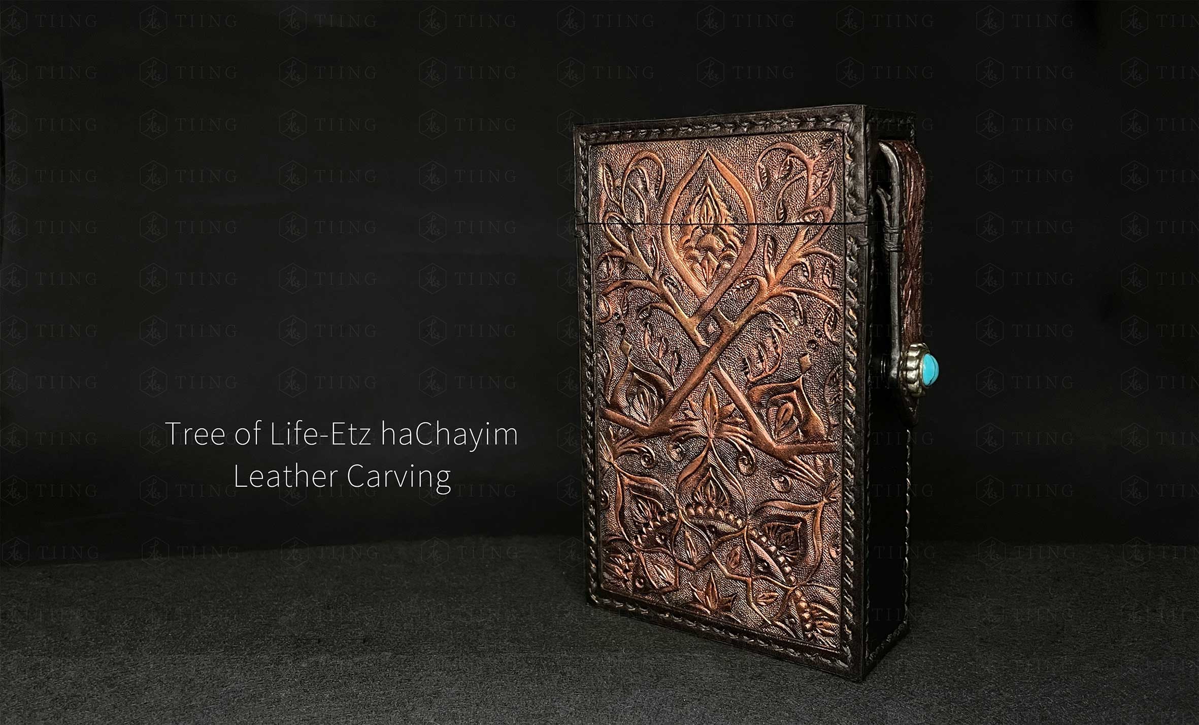 生命之樹 皮雕皮盒 梃Tiing
