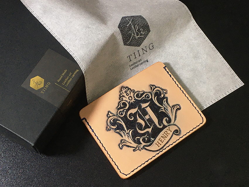 卡夾、皮雕油染-梃Tiing Leatherart