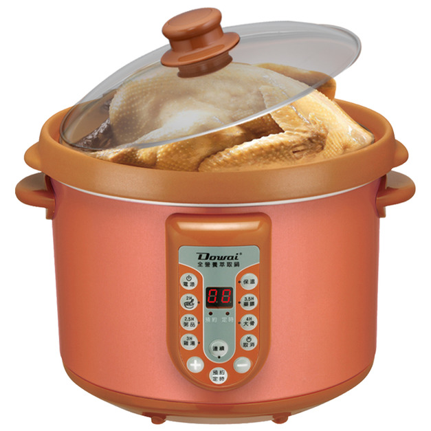【Dowai多偉】台灣製造 全營養萃取鍋4.7L(DT-623防溢款 珍珠橘) 【Dowai多偉】台灣製造 全營養萃取鍋4.7L(DT-623防溢款 珍珠橘)