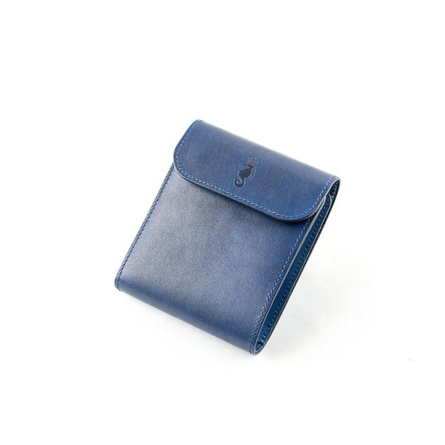 【Takumics】Otto 短夾 / 日本姬路藍染革