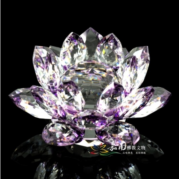 紫色水晶蓮花(30m/m)