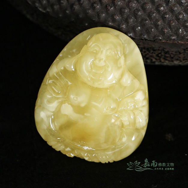 天然蜜蠟彌勒佛雕件 45mm RDC049 |嘉南佛教文物 天然蜜蠟彌勒佛雕件 45mm RDC049 |嘉南佛教文物