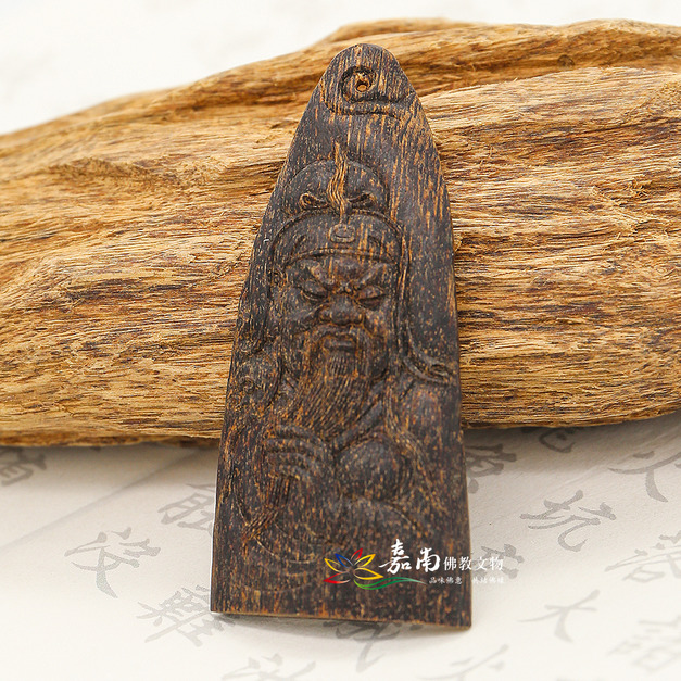 越南惠安沉香雕件-關公 越南惠安沉香雕件-關公