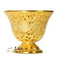 手工鎏金八吉祥供杯(簍空) 手工鎏金八吉祥供杯(簍空)