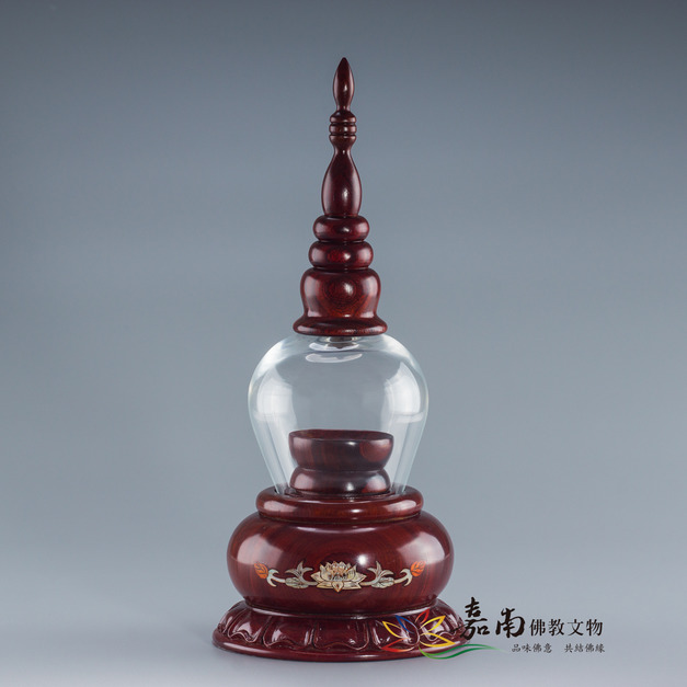 紅檀色舍利塔(21cm) 紅檀色舍利塔(21cm)