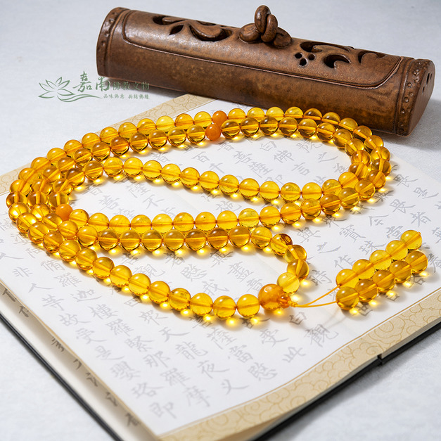 天然琥珀念珠(11mm) 天然琥珀念珠(11mm)