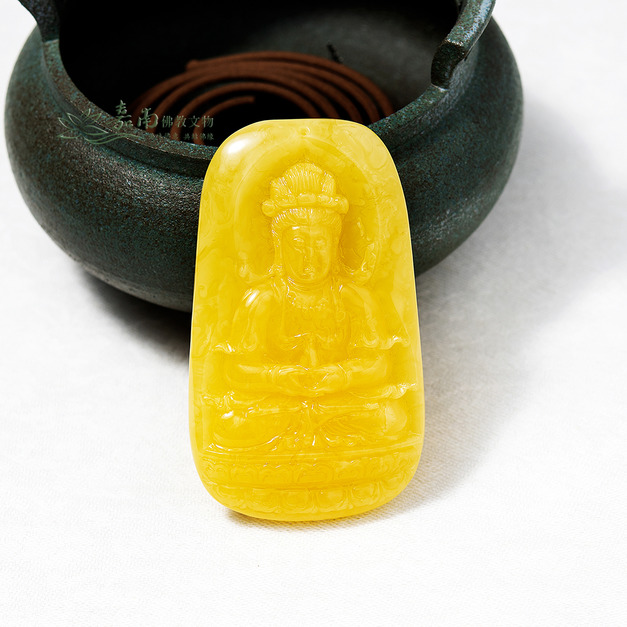 觀音蜜蠟雕件-已結緣 觀音蜜蠟雕件-已結緣