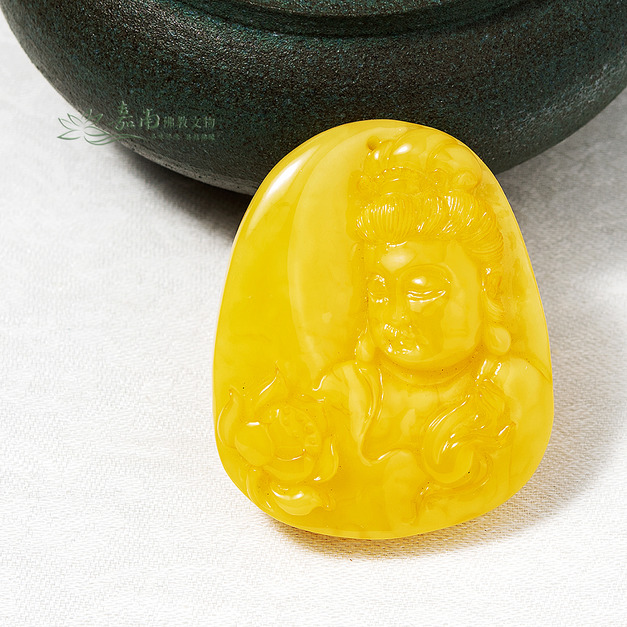 觀音蜜蠟雕件 觀音蜜蠟雕件