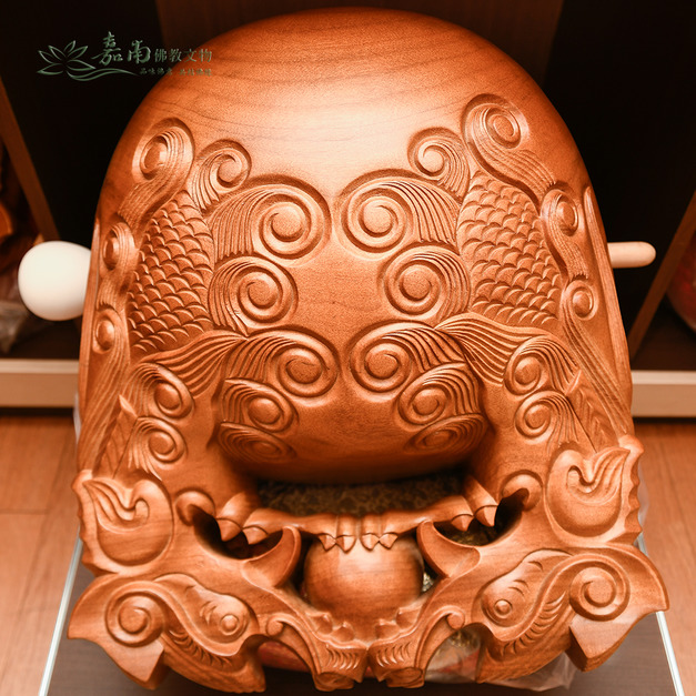 樟木木魚(1尺)-A雕 樟木木魚(1尺)-A雕