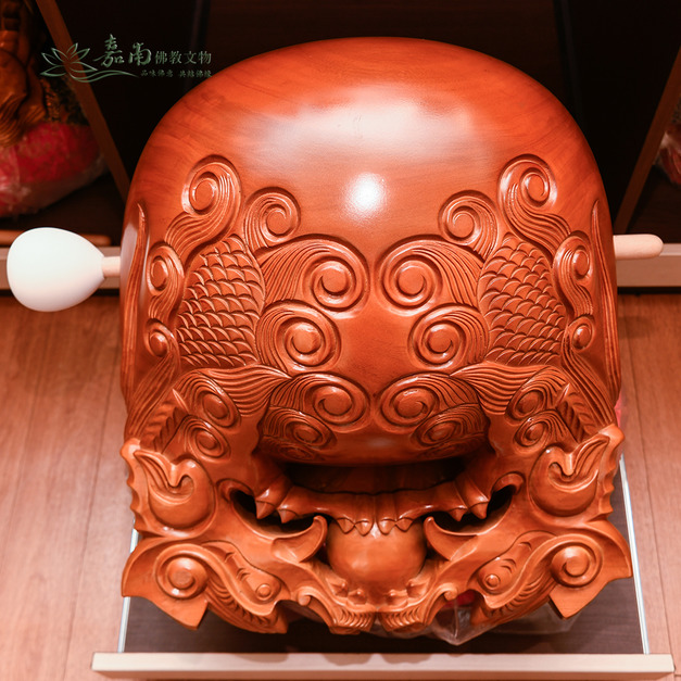 樟木木魚-龍雕(1尺) 樟木木魚-龍雕(1尺)