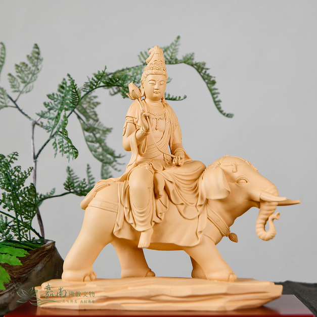 普賢菩薩-原木色波麗佛像(6.6寸)(底座顏色隨機) 普賢菩薩-原木色波麗佛像(6.6寸)(底座顏色隨機)