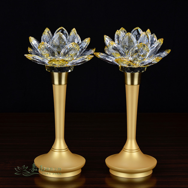 特級黃水晶蓮花燈-全黃珍珠色(1尺05) 特級黃水晶蓮花燈-全黃珍珠色(1尺05)