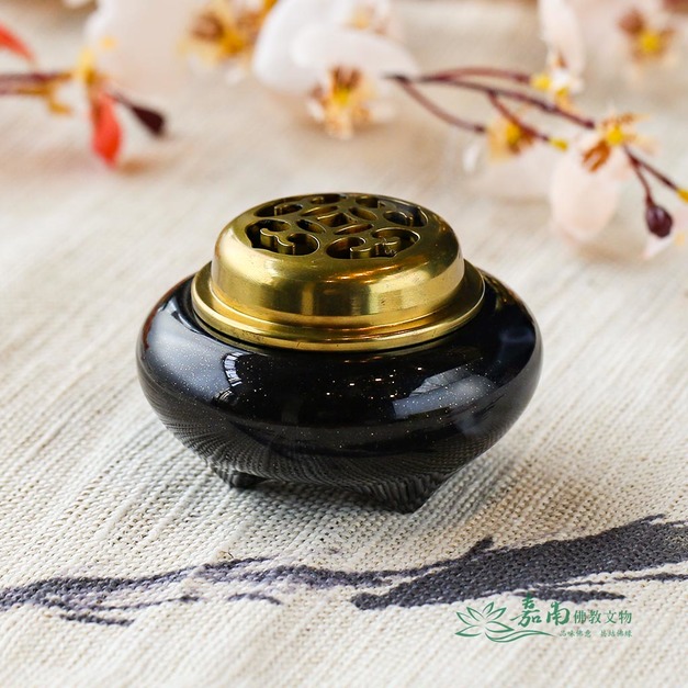 2寸寶藍灑金爐|深藍金砂質感 薰香淨心 2寸寶藍灑金爐|深藍金砂質感 薰香淨心