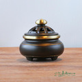 仿古三足特大素面淨爐|霧黑金邊,供佛薰香皆宜_1 仿古三足特大素面淨爐|霧黑金邊,供佛薰香皆宜_1