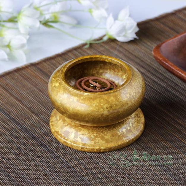 九品2寸雪花缽爐-|灑金質感 ,沈穩大器 九品2寸雪花缽爐-|灑金質感 ,沈穩大器