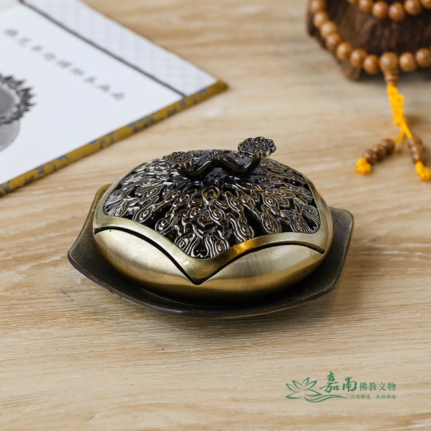 3寸如意香爐 (含底座)|祥如意象徵・穩重供佛銅香爐 3寸如意香爐 (含底座)|祥如意象徵・穩重供佛銅香爐