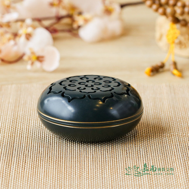 2.5寸花瓣香爐(藏青)|盤香/臥香兩用,家用供佛淨化空間 2.5寸花瓣香爐(藏青)|盤香/臥香兩用,家用供佛淨化空間