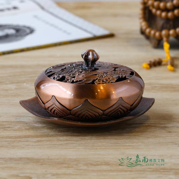 3寸祥雲爐|祥雲鏤空蓋+蓮花托座 ,盤香專用 3寸祥雲爐|祥雲鏤空蓋+蓮花托座 ,盤香專用