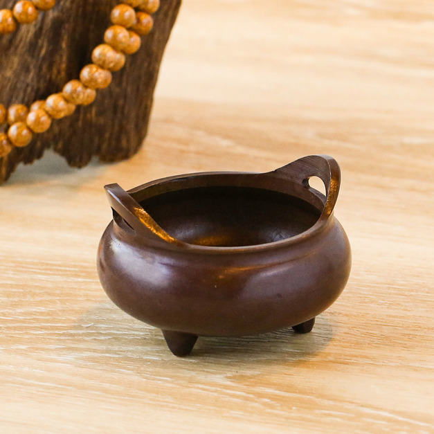 2.5寸仿古黃銅橋耳爐 |深銅古韻・沉穩內斂茶席禪修必備迷你銅爐 2.5寸仿古黃銅橋耳爐 |深銅古韻・沉穩內斂茶席禪修必備迷你銅爐