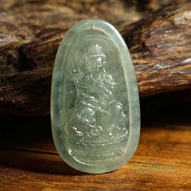 天然翡翠玉普賢菩薩雕件 59mm RCC003|嘉南佛教文物 天然翡翠玉普賢菩薩雕件 59mm RCC003|嘉南佛教文物