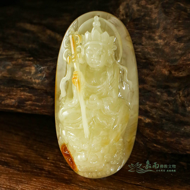 天然蜜蠟地藏菩薩雕件 81.5mm RDC041|嘉南佛教文物 天然蜜蠟地藏菩薩雕件 81.5mm RDC041|嘉南佛教文物